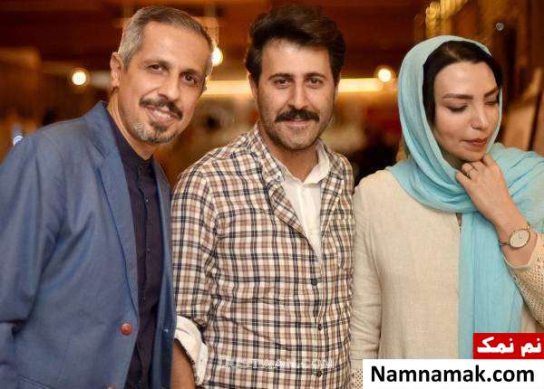 هومن حاجی عبداللهی و همسرش و جواد رضویان هومن حاجی عبداللهی و همسرش
