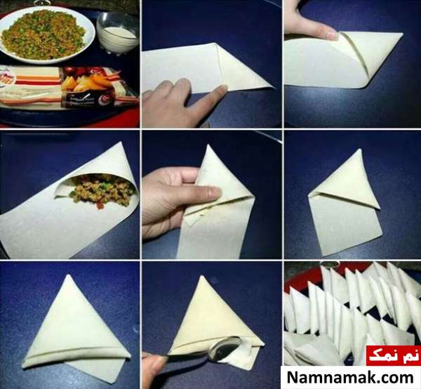 سمبوسه با خمیر یوفکا