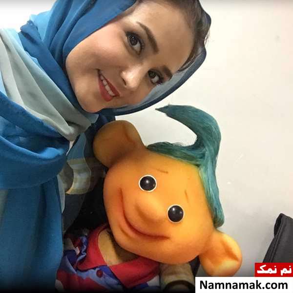 کیمیا گیلانی در پشت صحنه رنگین کمان