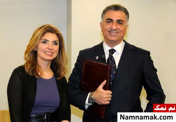 یاسمین پهلوی و همسرش رضا پهلوی