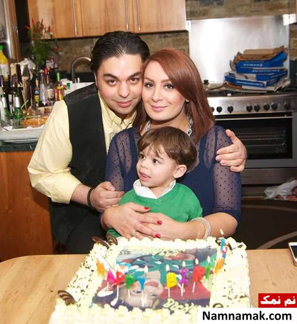 بابک سعیدی و همسر و فرزندش