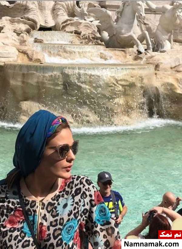 عکس های رز رضوی در ایتالیا رز رضوی