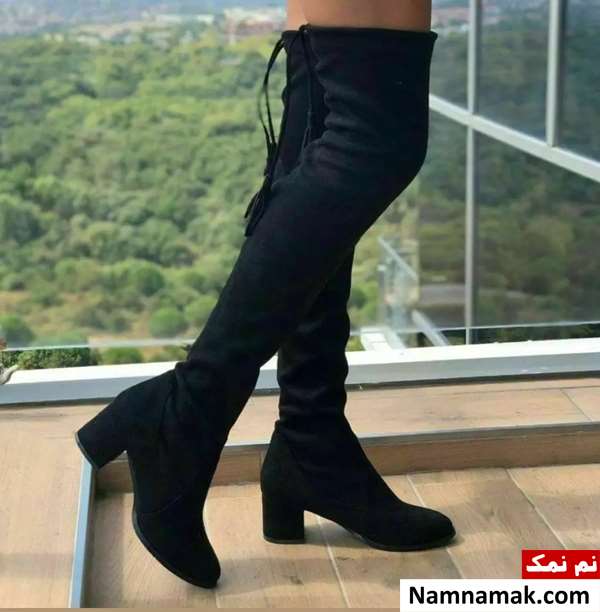 بهترین استایل با بوت بلند و نیم بوت مشکی دخترانه و زنانه