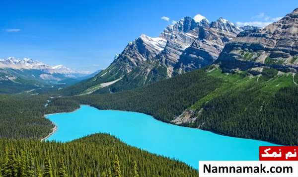 نمایی از دریاچه پیتو ، از منظره های زیبای دنیا