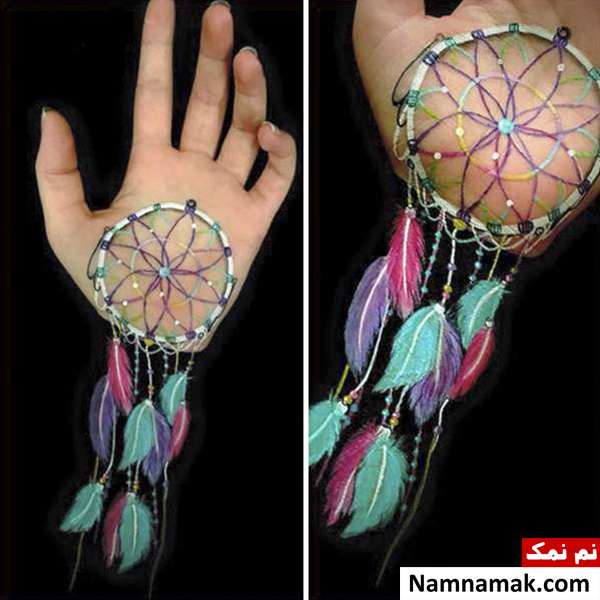 نقاشی های سه بعدی روی دست