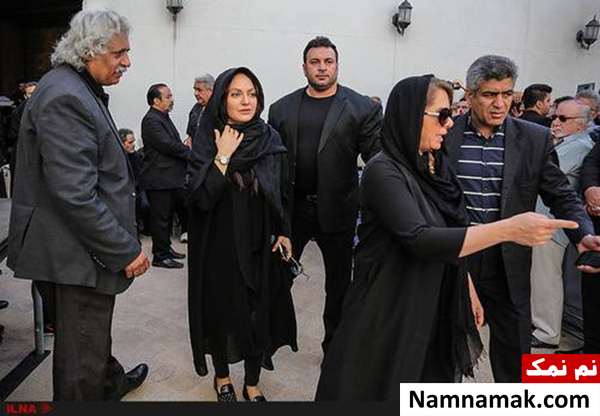 پژمان بازغی در مراسم تشییع ناصر ملک مطیعی مستانه مهاجر و مهناز افشار