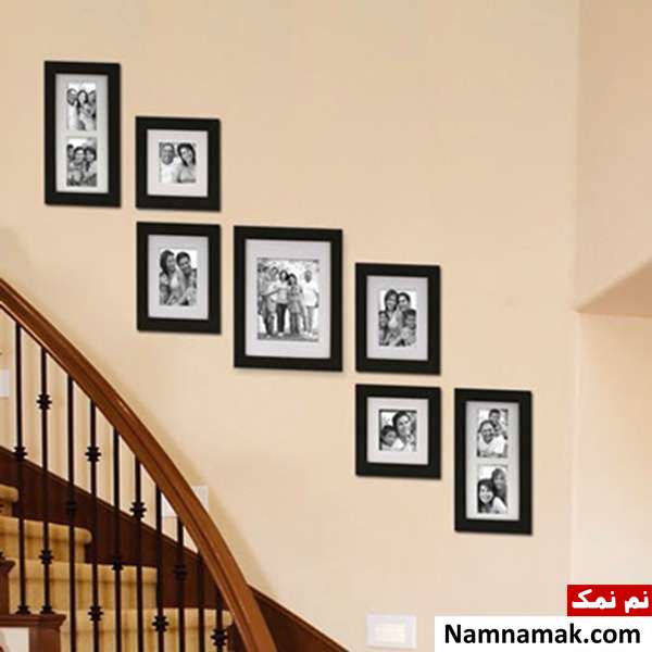 ایده هایی برای چیدن قاب عکس روی دیوار،ایده هایی برای نصب قاب روی دیوار