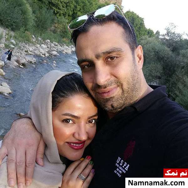 بیوگرافی و عکسهای یلدا عباسی زنجانی و همسرش یلدا عباسی در آغوش همسرش