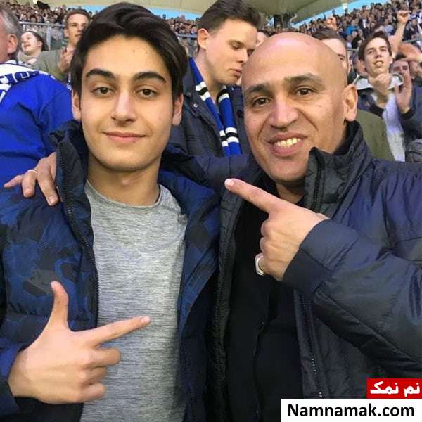 علیرضا منصوریان و پسرش امیر