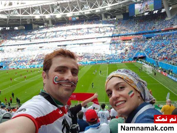 عکس های هنرمندان در روسیه برای تماشای بازی ایران هنرمندان در روسیه