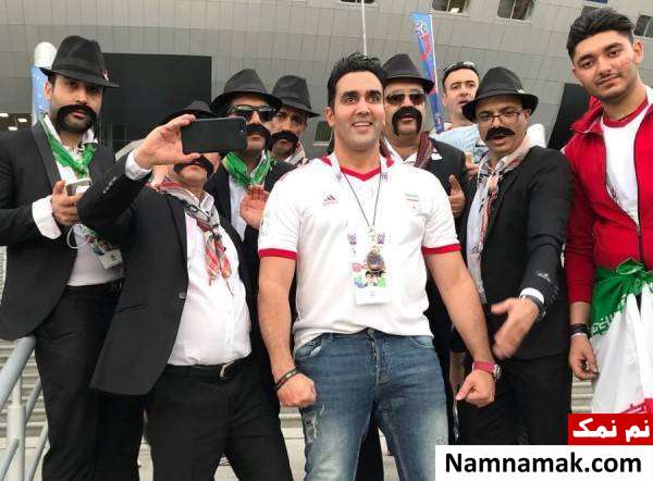 عکس های هنرمندان در روسیه برای تماشای بازی ایران هنرمندان در روسیه
