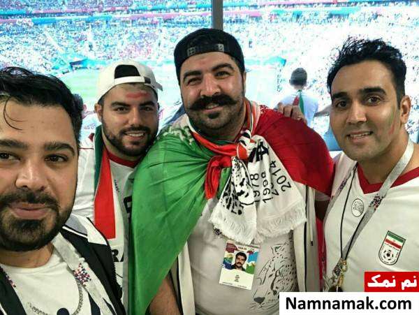عکس های هنرمندان در روسیه برای تماشای بازی ایران هنرمندان در روسیه