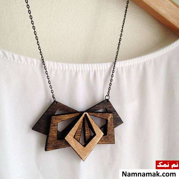 گردنبند چوبی زنانه