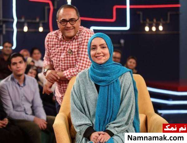 نازنین بیاتی مهمان رامبد جوان در خندوانه نازنین بیاتی در خندوانه