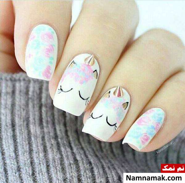 مدل طراحی ناخن اسب تک شاخ طراحی ناخن اسب تک شاخ
