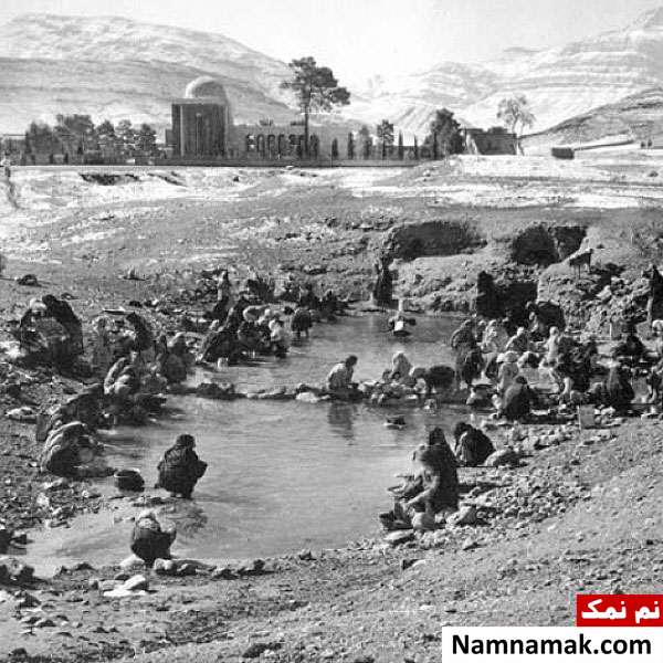 آرامگاه سعدی ،  یک قرن پیش