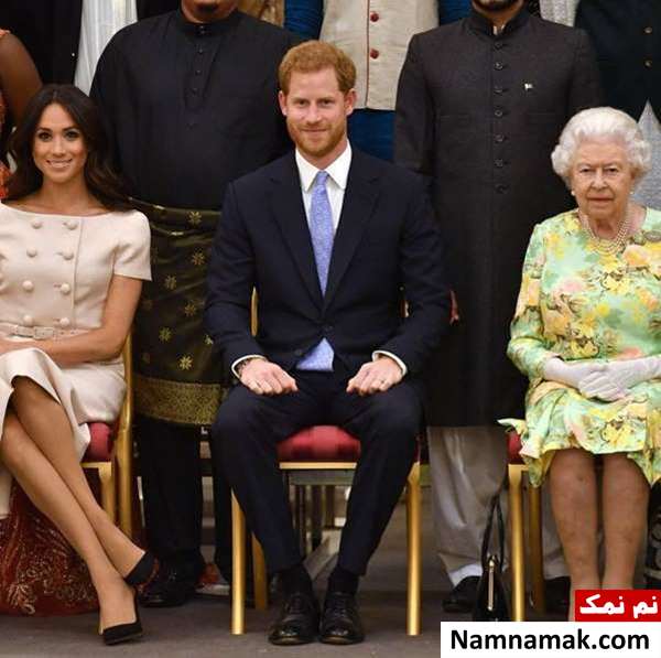 نحوه نشستن نوعروس خاندان سلطنتی انگلیس جنجال آفرید! + عکس