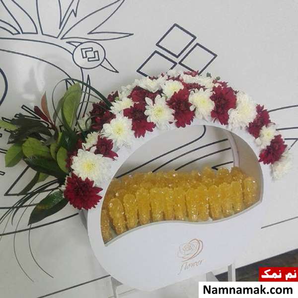 عکس های تزیین شاخه نبات بله برون مدلهای شیک تزیین نبات در مراسم بله برون