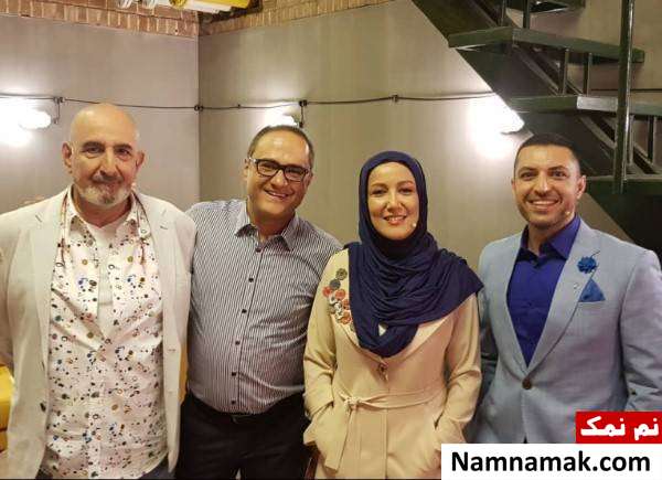 اشکان خطیبی در کنار داورهای خندوانه اشکان خطیبی