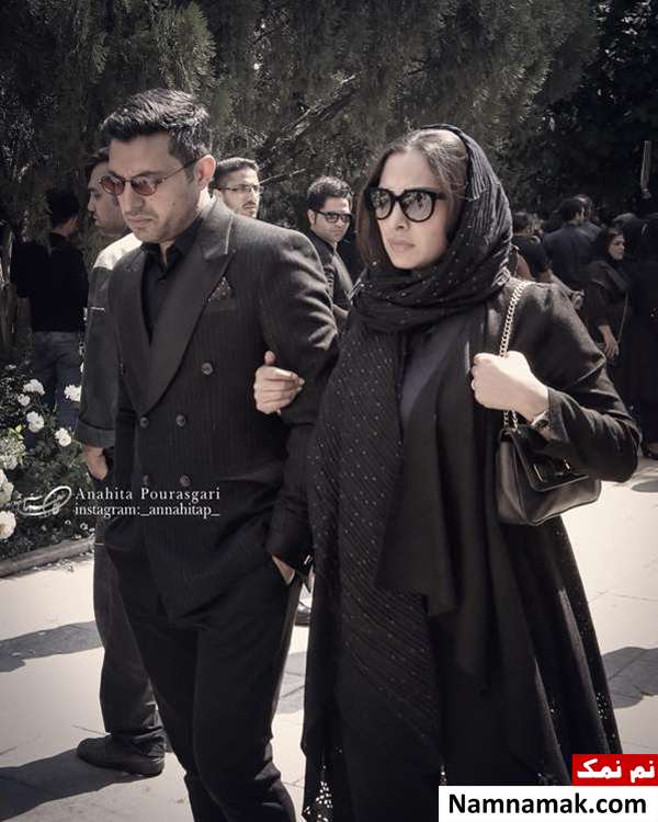 مدل مانتو و پالتوهای شیک آناهیتا درگاهی تیپ و استایل آناهیتا درگاهی در خاکسپاری ناصر چشم آذر