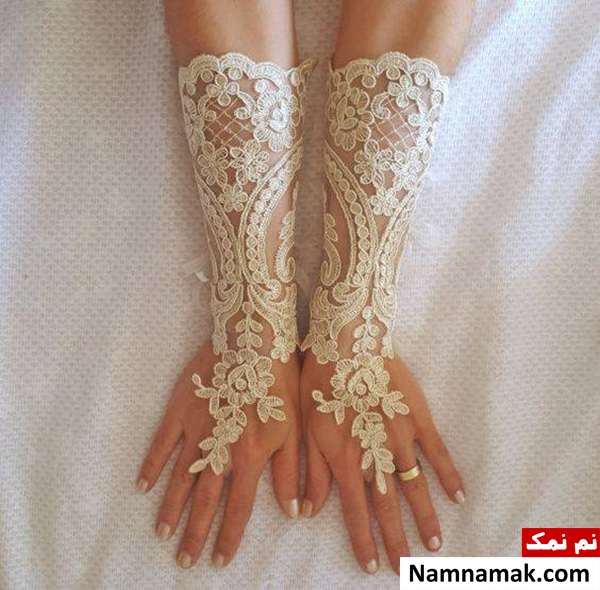 دستکش بلند عروس