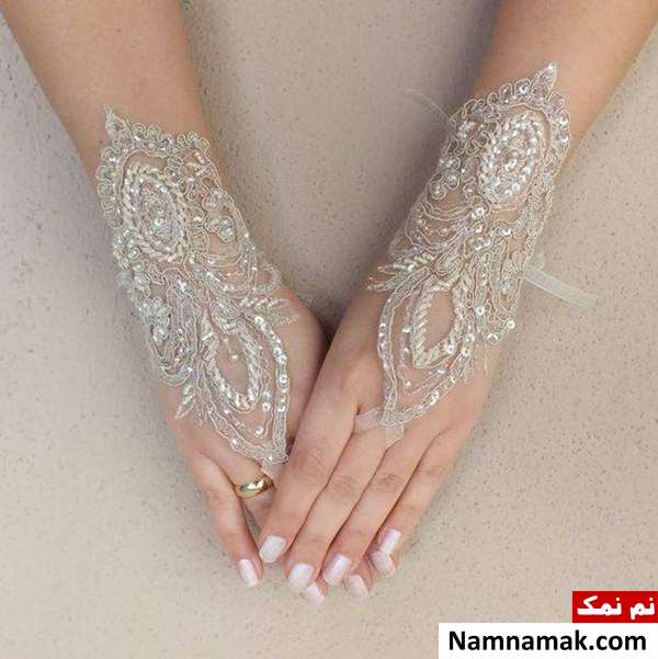 دستکش کوتاه عروس 