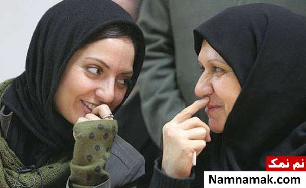 بادیگاردهای مهناز افشار مهناز افشار در کنار مادرش