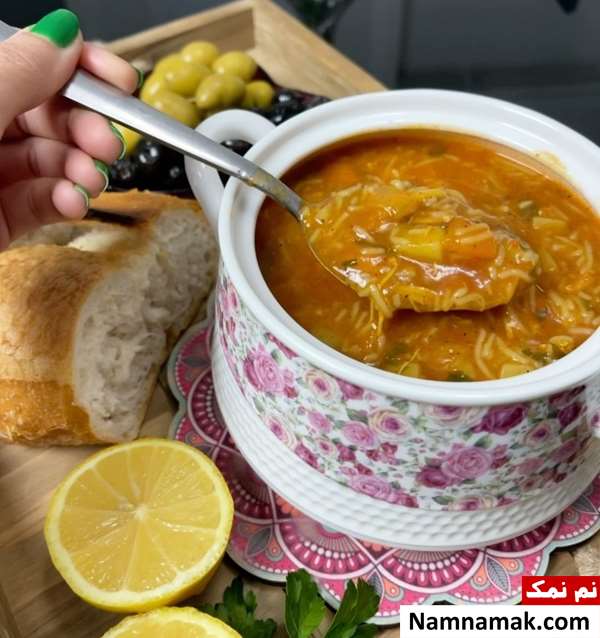 طرز تهیه سوپ ورمیشل