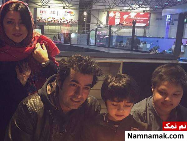 شهاب حسینی و پریچهر قنبری در کنار دو پسرشان شهاب حسینی و پریچهر قنبری