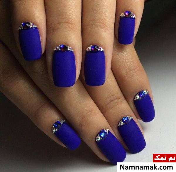 لاک آبی آینه ای