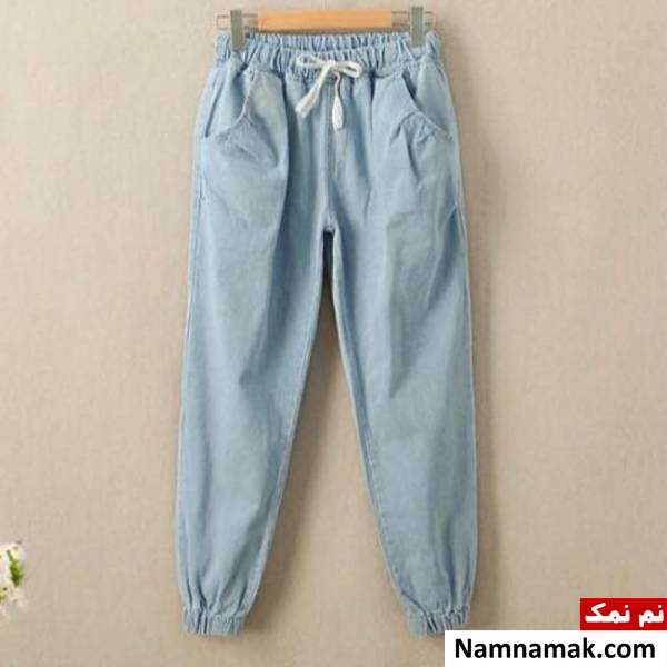 شلوار جین کاغذی دمپا کش شلوار جین کاغذی