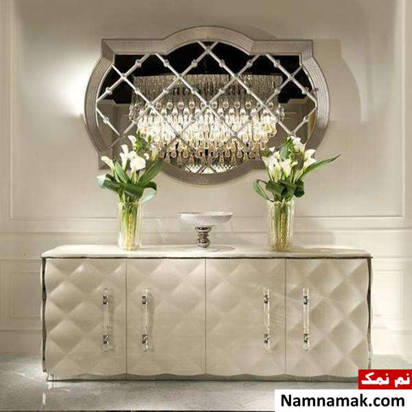 آینه کنسول چوبی