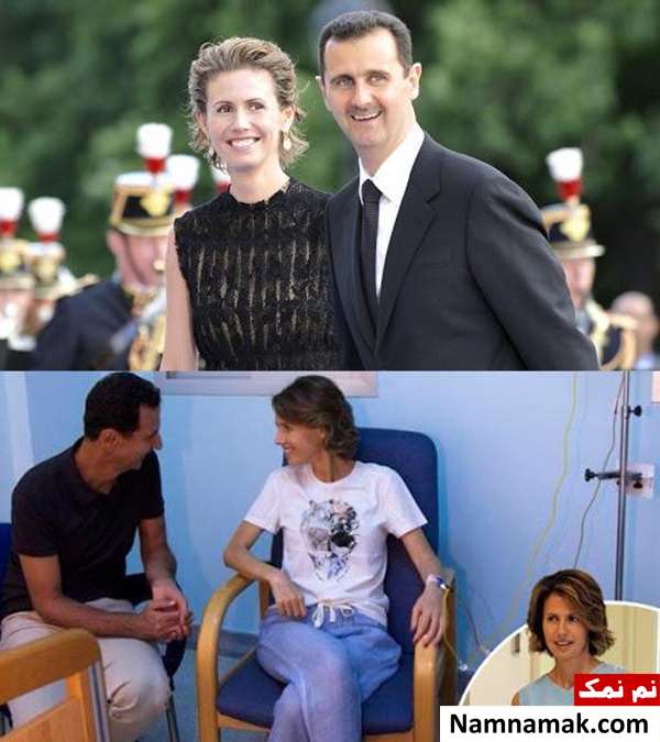 اسما اسد بشار اسد و همسرش