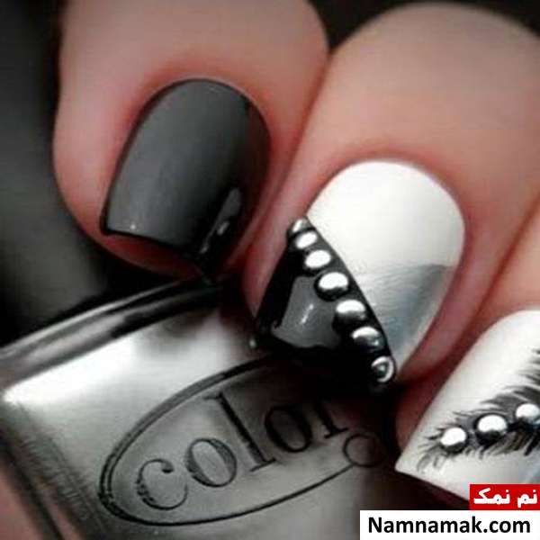 طراحی ناخن با لاک صدفی