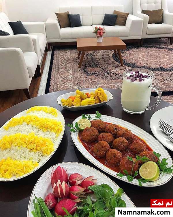 شفته و کوفته اراکی با برنج