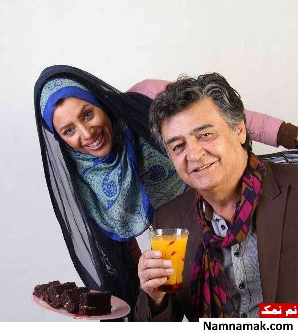  رضا رویگری و همسرش 