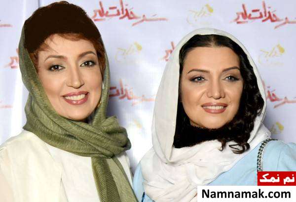 نگار عابدی و الهام پاوه نژاد در جشن نمایش سرحدات لیر