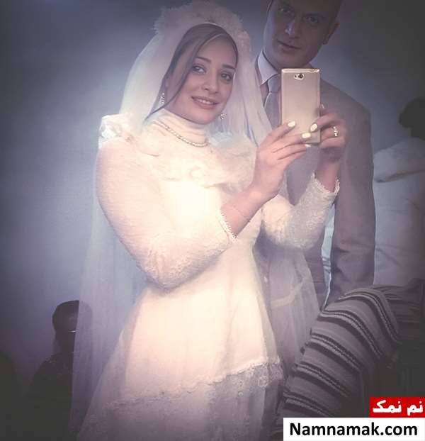 ناهید محمودی و همسرش