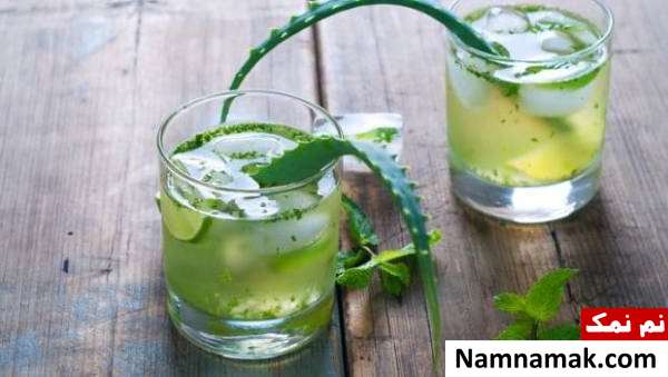 برجسته سازی گونه با خوردن آلوئه ورا