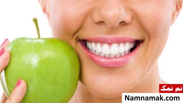 سیب برای برجسته سازی گونه
