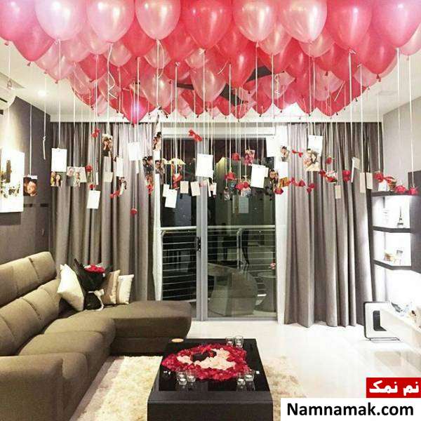 سورپرایز سالگرد ازدواج با تزیین خانه