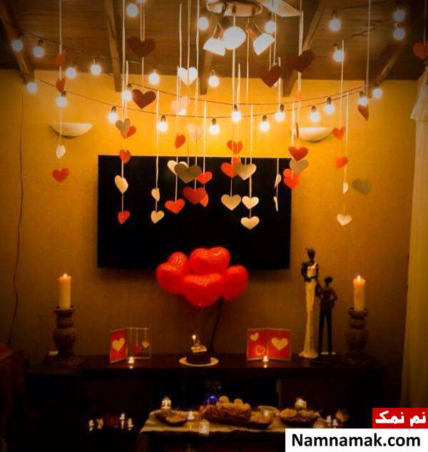 تزیین منزل سالگرد ازدواج