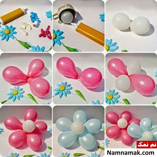 عکس بادکنک آرایی گل