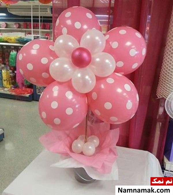عکس بادکنک آرایی گل