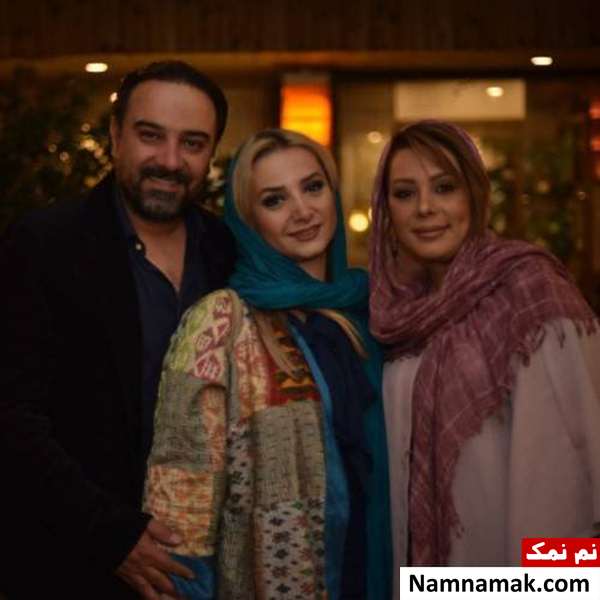 برزو ارجمند برزو ارجمند در کنار همسر و خواهرش