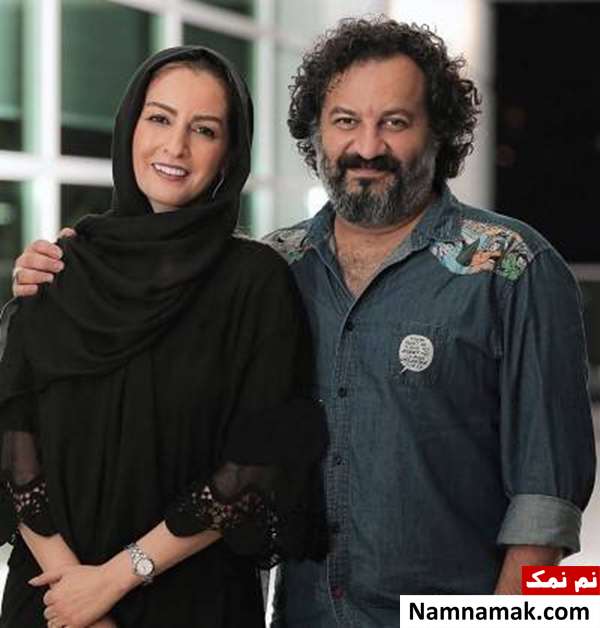 مهراب قاسمخانی در کنار همسرش شقایق دهقان