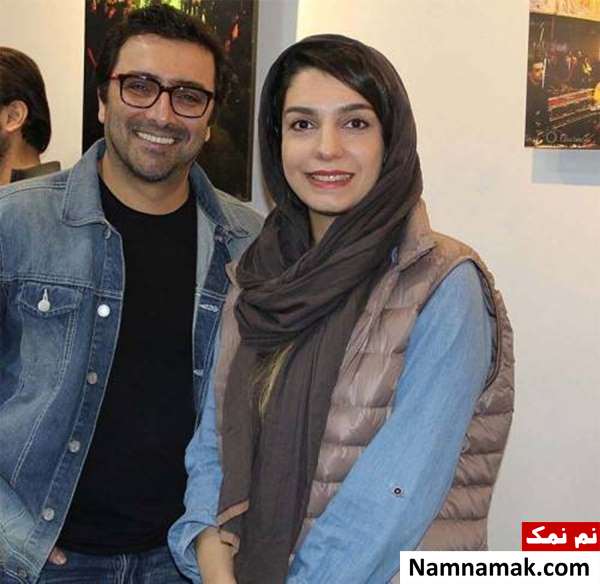 امین زندگانی و همسرش الیکا عبدالرزاقی