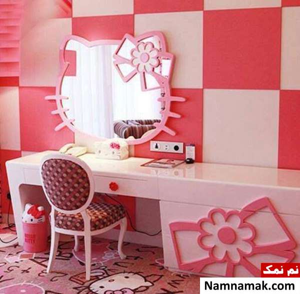 اتاق دخترانه تم kitty