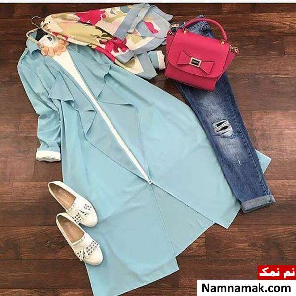 ست مانتو شلوار شال زنانه