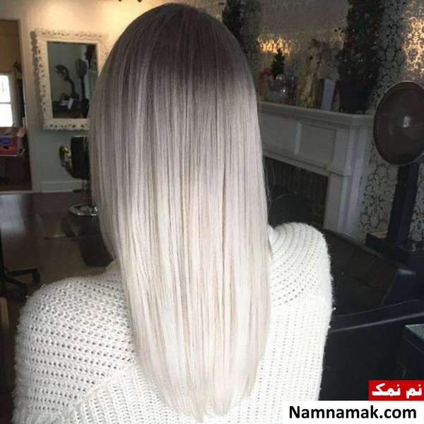 مدل رنگ مو بلوند دودی